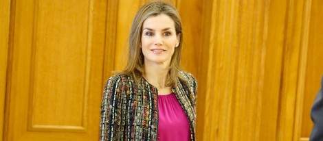 La Reina Letizia en una audiencia a la Comisión Nacional para la Racionalización de los Horarios Españoles