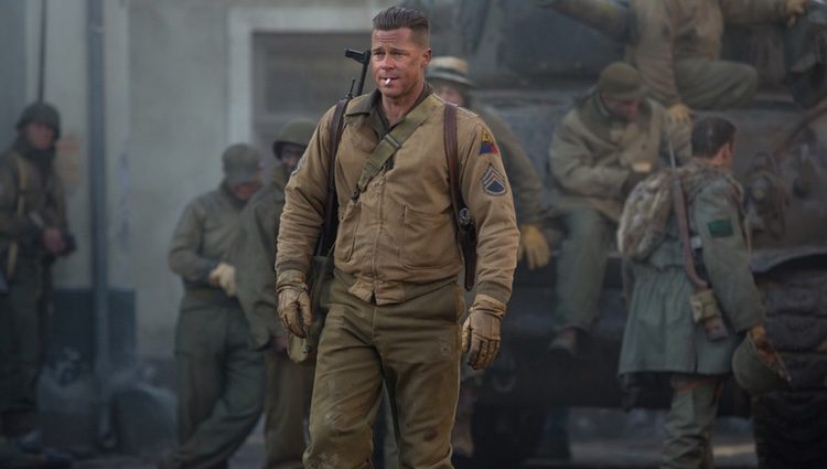 Brad Pitt en 'Corazones de acero'