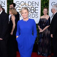 Amy Poehler en la alfombra roja de los Globos de Oro 2015