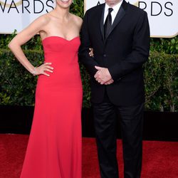 Luciana Pedraza y Robert Duvall en la alfombra roja de los Globos de Oro 2015