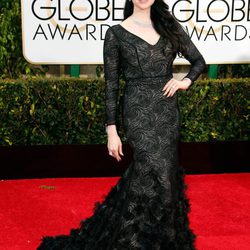 Laura Prepon en la alfombra roja de los Globos de Oro 2015