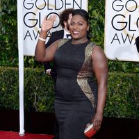 Danielle Brooks en la alfombra roja de los Globos de Oro 2015