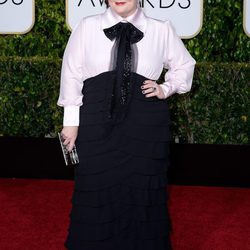 Melissa McCarthy en la alfombra roja de los Globos de Oro 2015