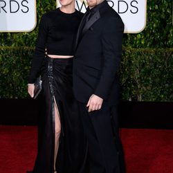 Robin Wright y Ben Foster en la alfombra roja de los Globos de Oro 2015