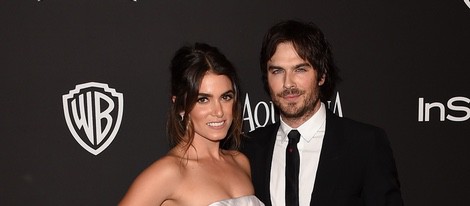 Nikki Reed e Ian Somerhalder en la fiesta organizada por Warner tras los Globos de Oro 2015