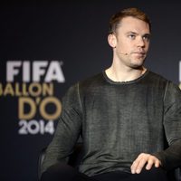 Manuel Neuer antes de la entrega del Balón de Oro 2014