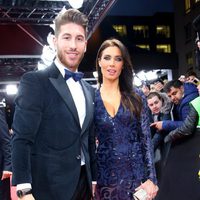 Sergio Ramos y Pilar Rubio en la entrega del Balón de Oro 2014