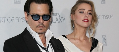 Johnny Depp y Amber Heard en la presentación de 'The Art of Elysium'