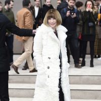 Anna Wintour en el desfile de Burberry otoño/invierno 2015 de la Semana de la Moda Masculina de Londres