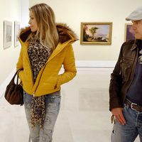 Antonio Banderas y Nicole Kimpel en el Museo Thyssen de Málaga