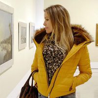 Nicole Kimpel de visita en el Museo Thyssen de Málaga