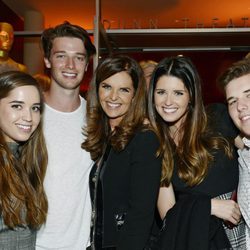 Maria Shriver con sus hijos Christina, Patrick, Katherine y Christopher Schwarzenegger