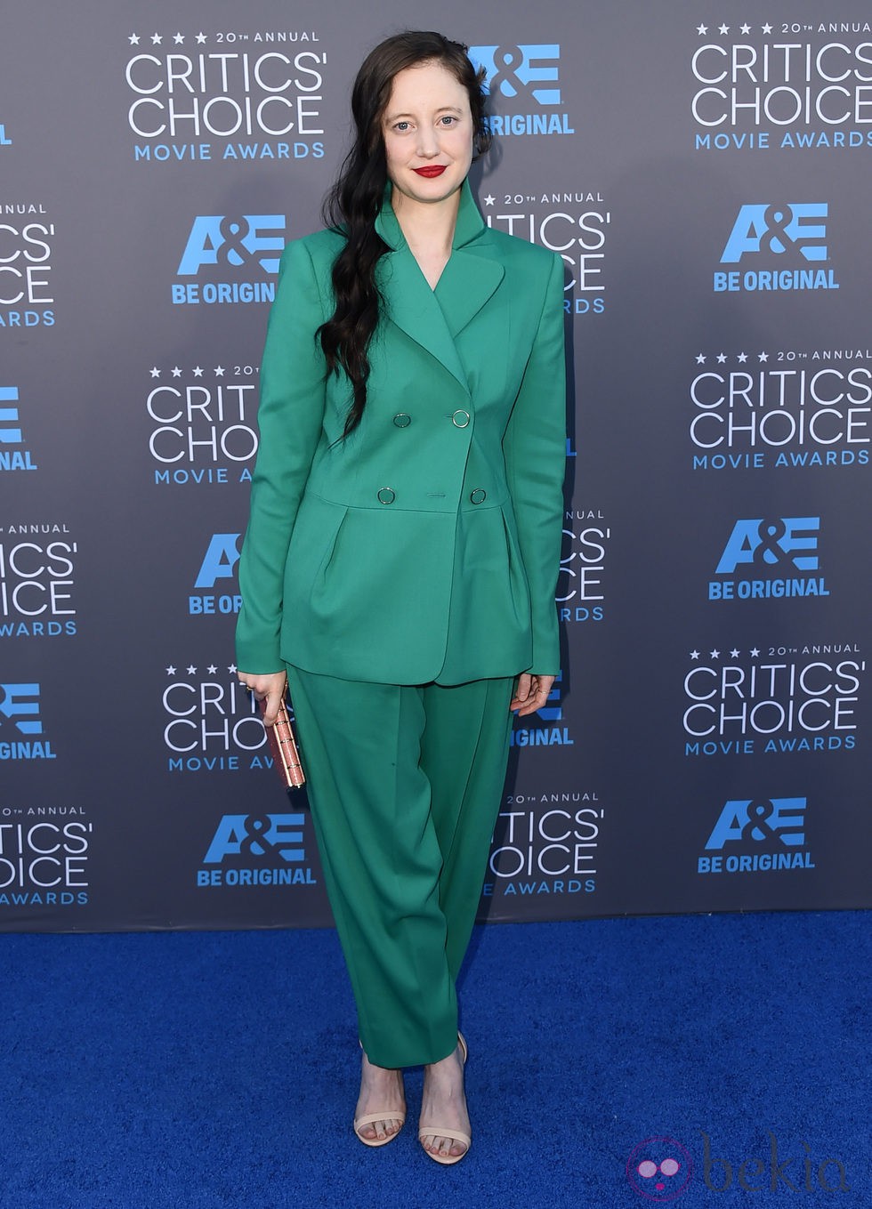 Andrea Riseborough en los Critics' Choice Awards 2015