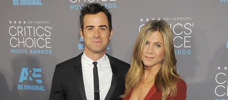 Justin Theroux y Jennifer Aniston en los Critics' Choice Awards 2015