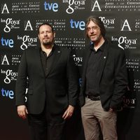 Esteban Roel y Juanfer Andrés en la fiesta de los nominados a los Goya 2015