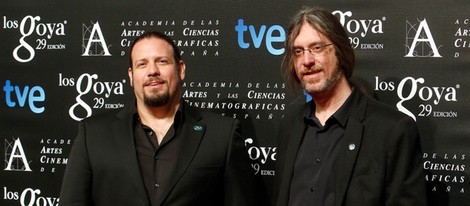 Esteban Roel y Juanfer Andrés en la fiesta de los nominados a los Goya 2015