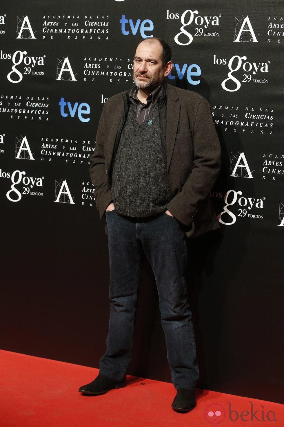 Karra Elejalde en la fiesta de los nominados a los Goya 2015