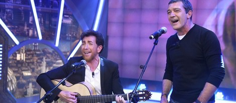 Antonio Banderas y Pablo Motos en 'El Hormiguero 3.0'