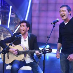 Antonio Banderas y Pablo Motos en 'El Hormiguero 3.0'