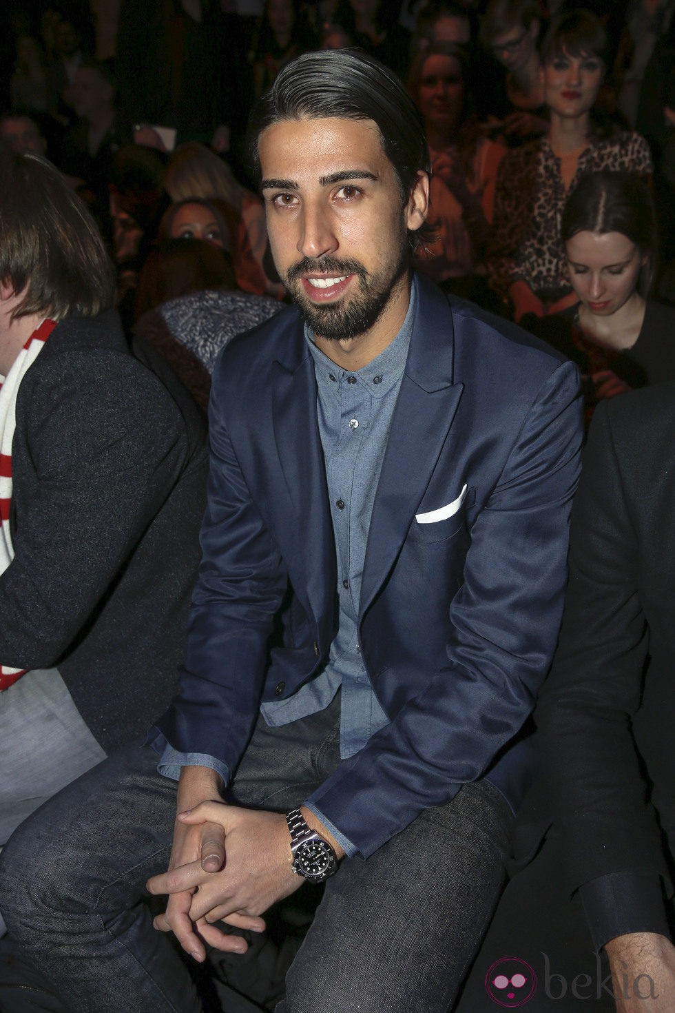 Sami Khedira en el front row de la Berlin Fashion Week