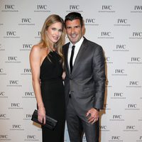 Helen Svedin y Luis Figo en el Salón de la Alta Relojería de Ginebra