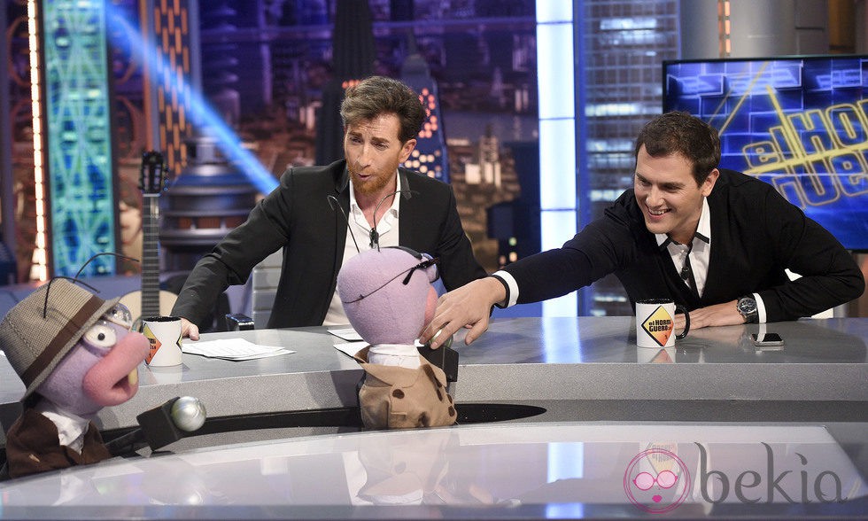 Albert Rivera con Pablo Motos con Trancas y Barrancas en 'El Hormiguero'