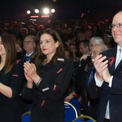 Pauline Ducruet, Estefanía y Alberto de Mónaco en el Festival de Circo de Monte-Carlo 2015