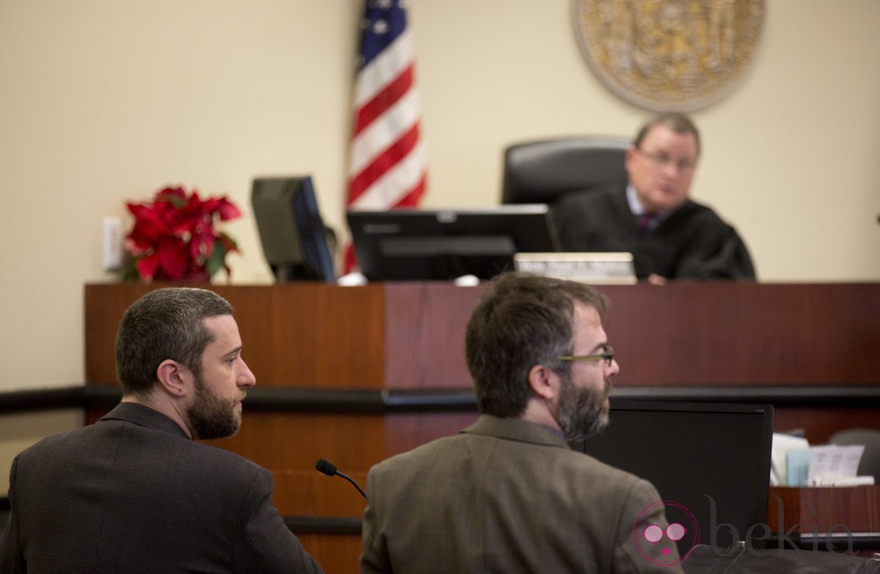 Dustin Diamond durante su audiencia preliminar por apuñalar a un hombre en una pelea