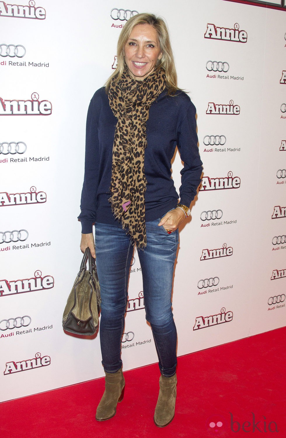 Marta Robles en la premiere de 'Annie' en Madrid