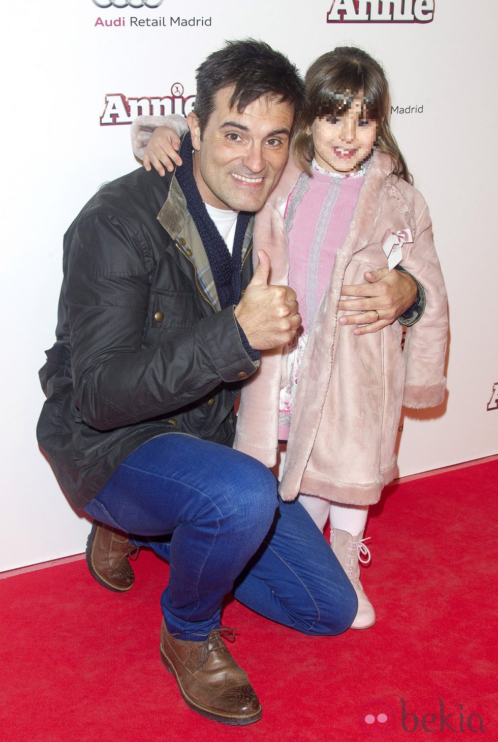 Luis Larrodera en la premiere de 'Annie' en Madrid