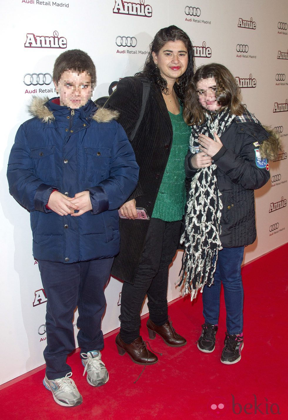 Lucía Etxebarría en la premiere de 'Annie' en Madrid