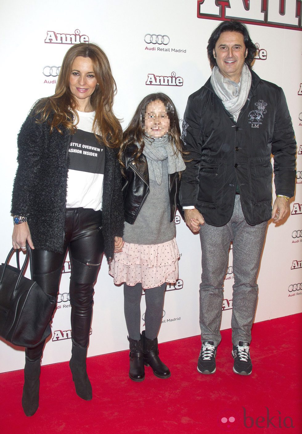 Javier Poty en la premiere de 'Annie' en Madrid