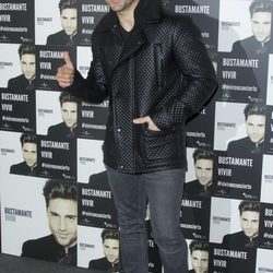 David Bustamante en el photocall de su concierto en Madrid