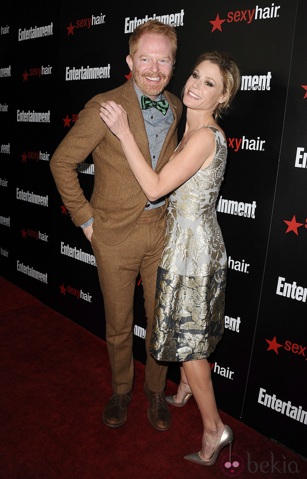 Jesse Tyler Ferguson y Julie Bowen en una fiesta previa a los Screen Actors Guild Awards 2015