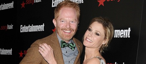 Jesse Tyler Ferguson y Julie Bowen en una fiesta previa a los Screen Actors Guild Awards 2015