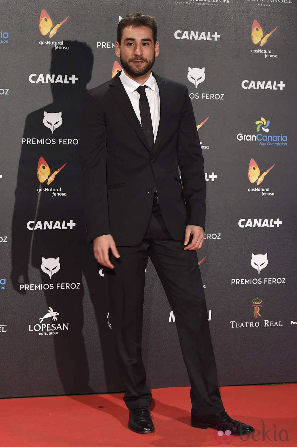 Jesús Carroza en la alfombra roja de los Premios Feroz 2015