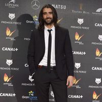 Aitor Luna en la alfombra roja de los Premios Feroz 2015