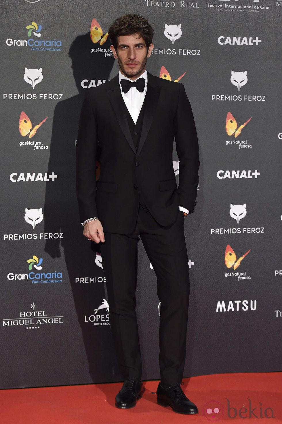 Quim Gutiérrez en la alfombra roja de los Premios Feroz 2015