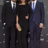 Carlos Marques-Marcet, Natalia Tena y David Verdaguer en la alfombra roja de los Premios Feroz 2015