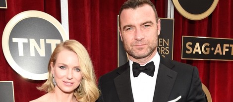 Naomi Watts y Liev Schreiber en la alfombra roja de los Screen Actors Guild Awards 2015