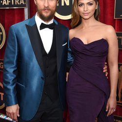 Matthew McConaughey y Camila Alves en la alfombra roja de los Screen Actors Guild Awards 2015