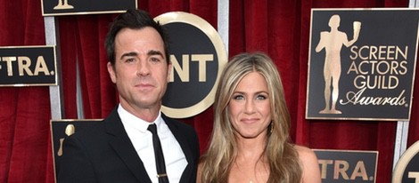 Jennifer Aniston y Justin Theroux en la alfombra roja de los Screen Actors Guild Awards 2015