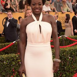 Viola Davis en la alfombra roja de los Screen Actors Guild Awards 2015