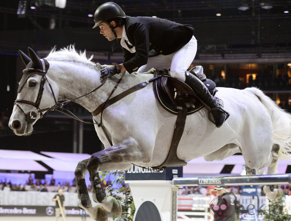 Sergio Álvarez participando en la Copa del Mundo de Saltos de Obstáculos en Zúrich