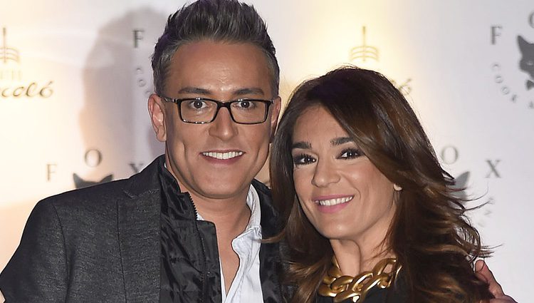 Raquel Bollo y Kiko Hernández en la fiesta de La Fábrica de la Tele