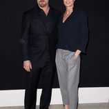 Robin Wright y Ben Foster en el desfile de Armani en la Semana de la Alta Costura primavera/verano 2015