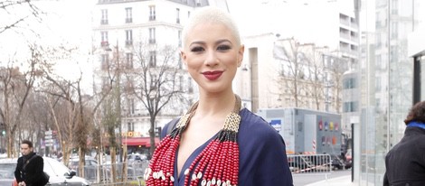 Amber Rose en el desfile de Stephane Rolland en la Semana de la Alta Costura primavera/verano 2015