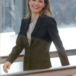 La Reina Letizia, muy sonriente en la inauguración de FITUR 2015