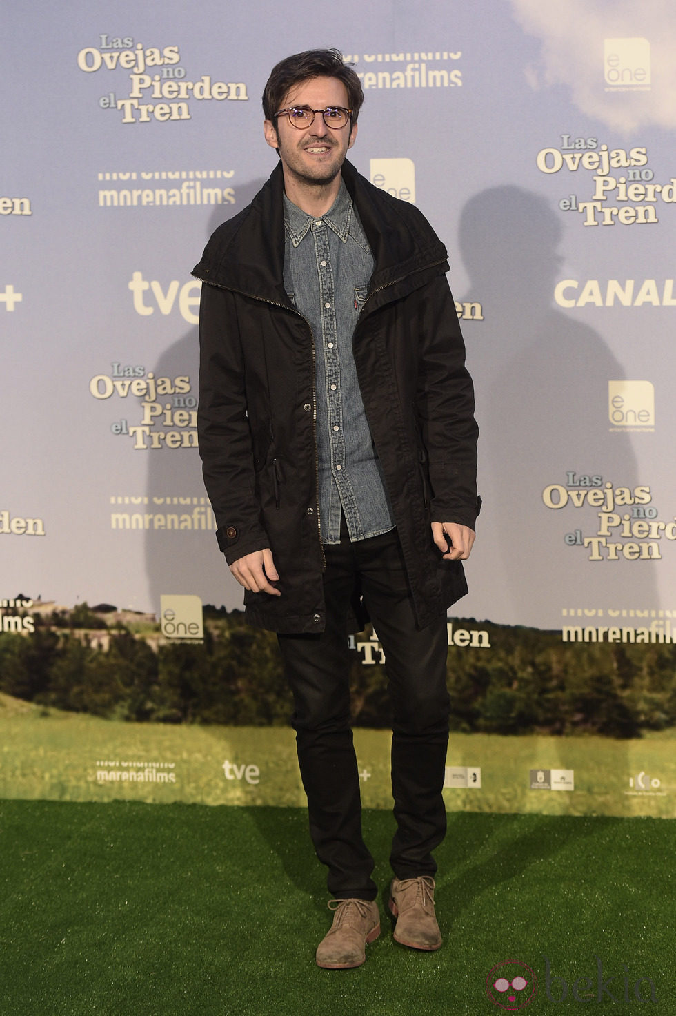 Julián López en el estreno de 'Las ovejas no pierden el tren'