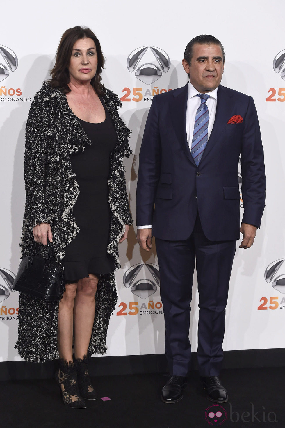 Carmen y Jaime Martínez Bordiú  en la fiesta del 25º Aniversario de Antena 3